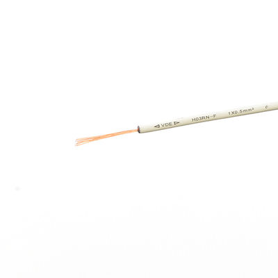 VDE estándar H03rn-f H05rn-f H07rn-f 1 a 4 núcleo 0,5 0,75 1,5 2,5MM 2 para el hogar y el rango de temperatura exterior -5C a 70C