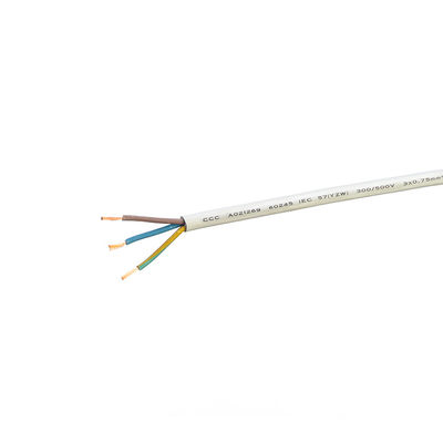 Cables aislados de VDE estándar H05 Rr de caucho 2x0,75 Cables de cobre para electrodomésticos y rango de temperatura exterior de -5C a 70C