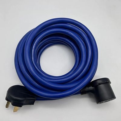 20A 110V Cable eléctrico y extensión Wre 50 Amp Rv Cordón de extensión de trabajo pesado Nema 3 Pin 10-50P Enchufe STJW 3/14 3/12 3/10 AWG 10-50
