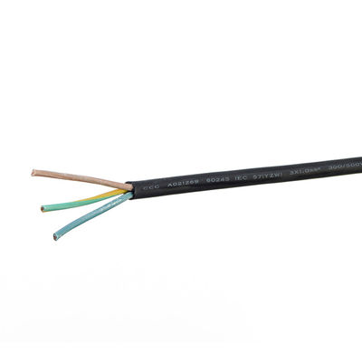 VDE estándar 16A/250V H07rn-f Cable de alimentación para electrodomésticos 2 núcleo o cable de alimentación de 3 fases H05 Rr Secciones normales interiores