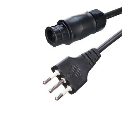 Sistema fotovoltaico de balcón aislamiento de caucho Cordón de alimentación AC H07RN-F IMQ enchufe de 3 pines con conector IP68 de Betteri BC01
