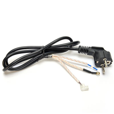 Personalización para Indonesia Cordón de extensión del cable de alimentación SNI Cordón de extensión 1.8M/ OEM Tratamiento de extremo tubo de contracción térmica y tubo de fibra de vidrio