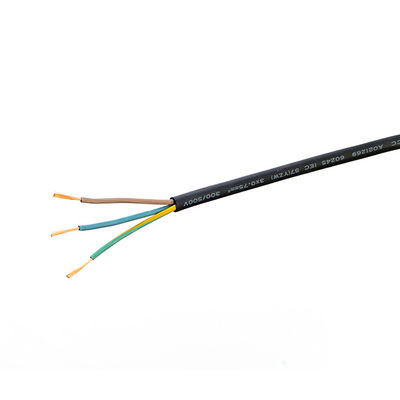 VDE estándar 16A/250V H07rn-f Cable de alimentación para electrodomésticos 2 núcleo o cable de alimentación de 3 fases H05 Rr Secciones normales interiores