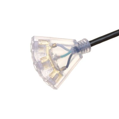 ETL aprobado para uso pesado 10 pies de largo 12 cables de extensión de calibre 50 pies 2 puntas de cable ligero NEMA masculino NEMA femenino US 3 puntas