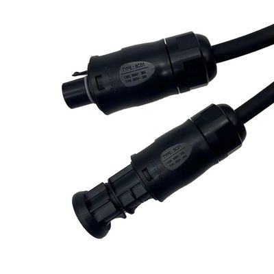 Sistema fotovoltaico de balcón aislamiento de caucho Cordón de alimentación AC H07RN-F IMQ enchufe de 3 pines con conector IP68 de Betteri BC01