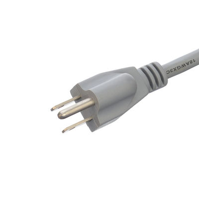 Cordón de alimentación comercial ETL 14 AWG de extremo abierto para portátil 15A NEMA-15P 3 Fase de conexión de extensión de cable de alimentación universal de marca de enchufe