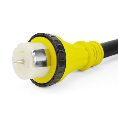 Cordón de alimentación marítima SS2-50 Hombre a mujer 50A 125V/250V 100FT 6FT/8FT/10FT/12FT/25FT Material de conductor de cobre de longitud