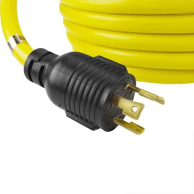 30A Corriente nominal de corriente alterna en las tomas de corriente del cable de extensión de energía para el lavavajillas 250V NEMA L6-30P a L6-30R