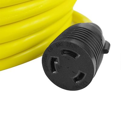 30A Corriente nominal de corriente alterna en las tomas de corriente del cable de extensión de energía para el lavavajillas 250V NEMA L6-30P a L6-30R