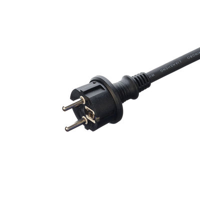 Aislamiento de caucho H07RN-F Schuko Plug Cordón de alimentación CA para Betteri BC01 IP68 Conector e Inversor de panel solar