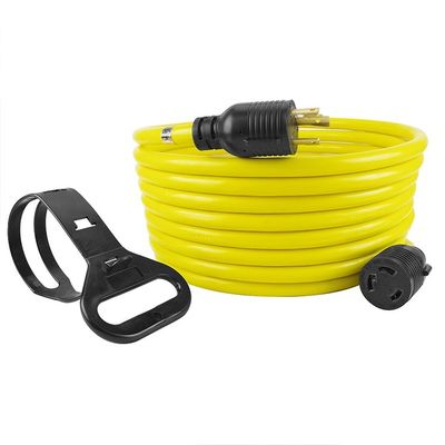 30A Corriente nominal de corriente alterna en las tomas de corriente del cable de extensión de energía para el lavavajillas 250V NEMA L6-30P a L6-30R