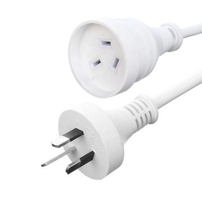 Cables de alimentación de toma de corriente impermeables Cables de extensión Australia SAA Corriente nominal estándar 10A-16A Personalizado para electrodomésticos