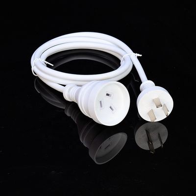 Cables de alimentación de toma de corriente impermeables Cables de extensión Australia SAA Corriente nominal estándar 10A-16A Personalizado para electrodomésticos
