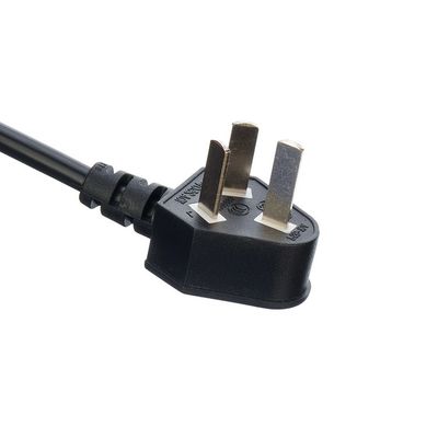 CCC Standard 3 Pin Laptop Cord de alimentación Ac Australia Cable de alimentación H05vv-f Au Ac Cable de alimentación 16A 250V personalizado Negro