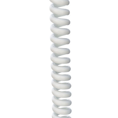 PE chaqueta Eu retráctil enrollados del cable de extensión de energía libre de oxígeno con conductor de cobre de 3 núcleos de alambre de resorte blanco negro