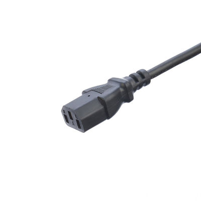 Conector de corriente alterna negro/personalizado IEC60320 C13 C5 con cable de alimentación de 3 pines UK BS Standard 10A-16A Cable de alimentación de corriente nominal