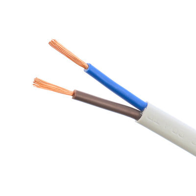 2 núcleo 2x0.5mm2 VDE H03VVH2-F chaqueta de PVC de baja tensión cable de alimentación para el hogar aislado sin oxígeno cable de cobre calefacción