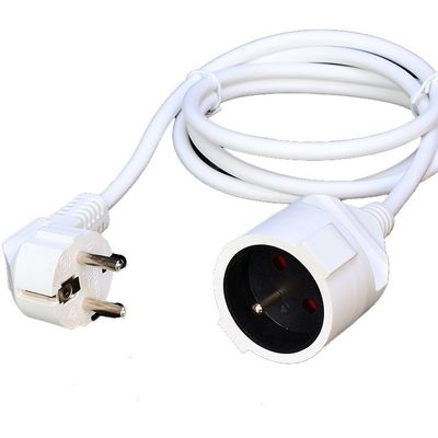 16A Plug Power Cords for Home Appliances EU 2 Poles Socket Oxygen Free Bared Stranded Copper and Waterproof Power Cable