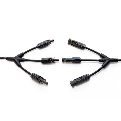 XLPO aislamiento conductor en cadena 3 a 1 Y conectores Pv de rama Cable para el sistema solar Pv de 10kw Fácil instalación