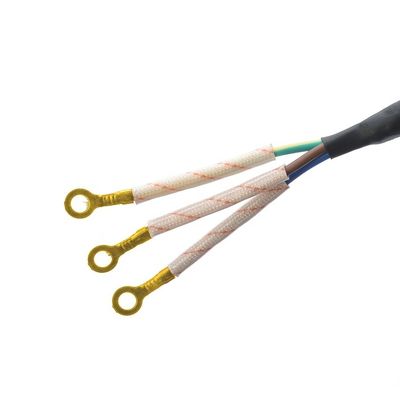 Cable de alimentación de la olla de arroz para el mercado de Indonesia con 16A de corriente nominal de algodón trenzado con cable de extensión de CA y soporte personalizado