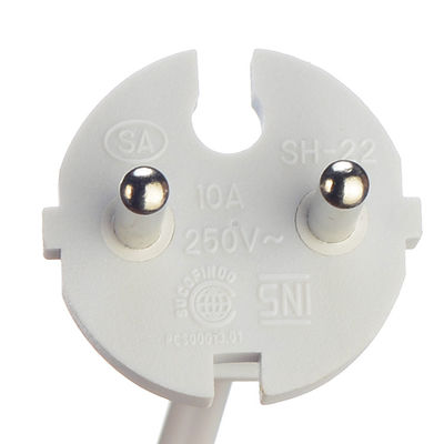 1.8M SNI 2 Pin Prong Eu Cable de alimentación eléctrica Cable de alimentación eléctrica para el hogar