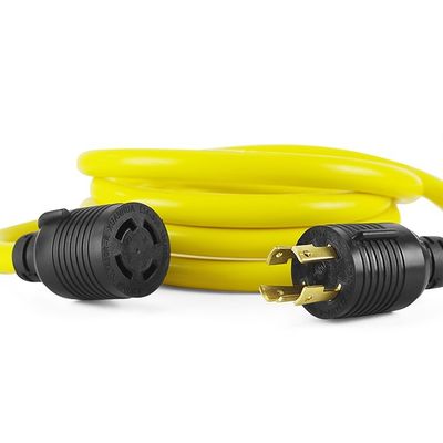 Cordón de energía del generador de carga pesada de 40FT NEMA L14-30P/L14-30R 4 Prong 10 Gauge 125/250V 30Amp 7500 Watts Cordón de extensión de bloqueo