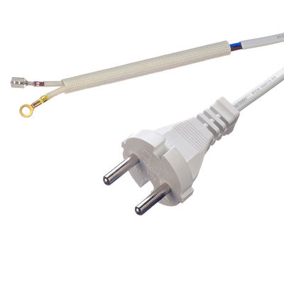 Computadora de escritorio H05vv Cable Mit Schukostecker SNI Certificado Ac Cordón de alimentación 2 pines Eu 1,5m con material de chaqueta de goma