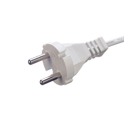 Computadora de escritorio H05vv Cable Mit Schukostecker SNI Certificado Ac Cordón de alimentación 2 pines Eu 1,5m con material de chaqueta de goma
