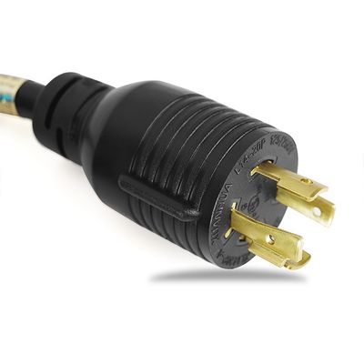 Cordón de energía del generador de carga pesada de 40FT NEMA L14-30P/L14-30R 4 Prong 10 Gauge 125/250V 30Amp 7500 Watts Cordón de extensión de bloqueo