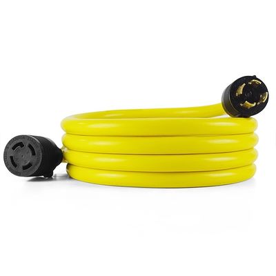 Cordón de energía del generador de carga pesada de 40FT NEMA L14-30P/L14-30R 4 Prong 10 Gauge 125/250V 30Amp 7500 Watts Cordón de extensión de bloqueo