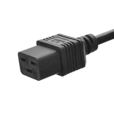 Conector comercial de corriente alterna IEC60320 C19 Conector de 3 pines de línea de plomo de banda de cable de cable de alimentación de cable de cable de IEC
