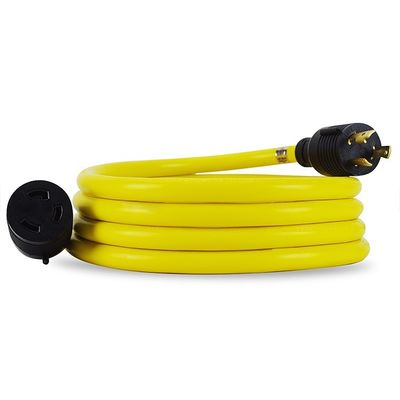 ETL Listado 3 puntas 30 Amp generador Cordón 25 pies de trabajo pesado NEMA L5-30P/L5-30R 10 Gauge 125V SJTW bloqueo generador Cordón de extensión