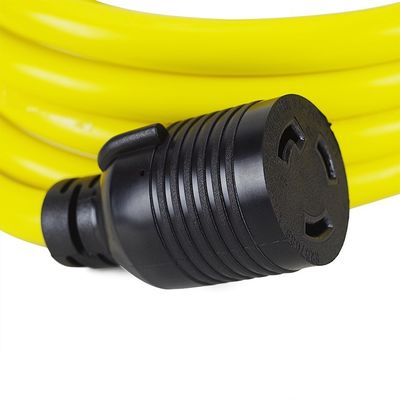 ETL Listado 3 puntas 30 Amp generador Cordón 25 pies de trabajo pesado NEMA L5-30P/L5-30R 10 Gauge 125V SJTW bloqueo generador Cordón de extensión