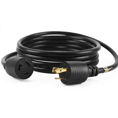 Cordón de alimentación de CA 50FT ETL NEMA 6-20 Cordón de extensión 6-20P a 6-20R para EV móvil Nivel 2 de carga de carga pesada 250V 20A