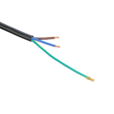 16A IEC 60320 C13 Conector de trébol Negro Italia Estándar H05VV-F 3x0.75MM2 Conexión a tierra del cable de extensión Conexión a tierra estándar
