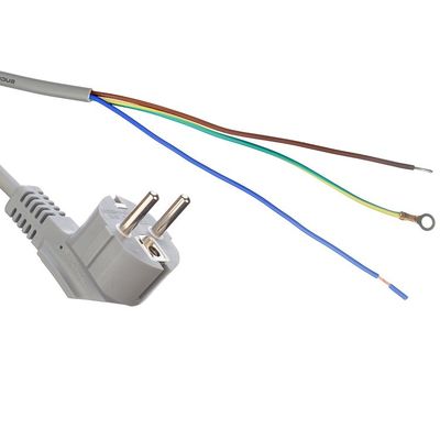 Especificación del cable H05VV-F/H05RN-F 3x0.75-1.5MM2 VDE Cable de alimentación estándar gris o personalizado para el cable de alimentación de computadoras de CA