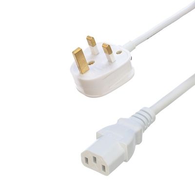 Reino Unido BS Estándar Abierto Recableable de 3 puntas de suministro del Reino Unido Enchufe para computadora portátil CCA Cable personalizado Inglaterra UK Pin 3