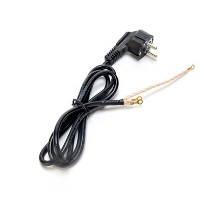 VDE Cable de alimentación de repuesto para taladro de uñas 3500 K Cabo de alimentación de resorte de extremo abierto PVC / aislamiento de caucho