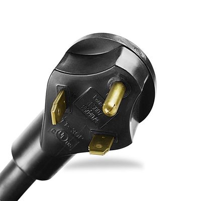 30Amp Cordón de extensión de RV de trabajo pesado 10 AWG ETL Listado de 50 pies TT-30P a TT-30R con indicador LED y diseño fácil de desconectar
