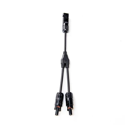 Extensión de cable solar con conector solar PV004 Y Dividor Par negro y rojo H1Z2Z2-K DC 1500V 1X4mm XLPO aislamiento