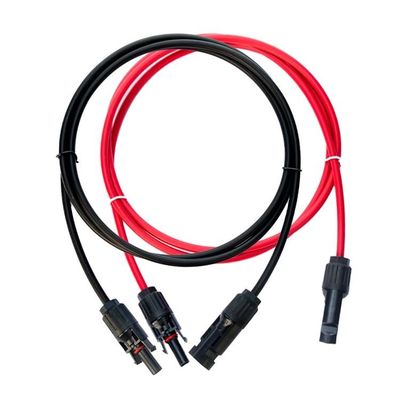 XLPO aislamiento 3M DC cable de extensión solar 1X4mm2 con PV004 conectores de rama fotovoltaica masculino y femenino 40 P conductor de cobre