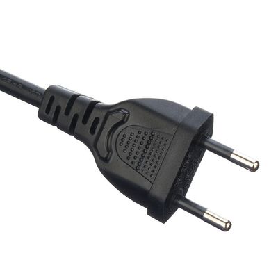 Material de conductor de cobre sin oxígeno 2.5A Brasil 2 cables de alimentación de enchufe redondo para electrodomésticos