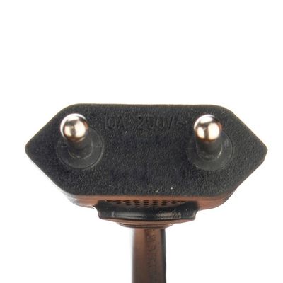 Material de conductor de cobre sin oxígeno 2.5A Brasil 2 cables de alimentación de enchufe redondo para electrodomésticos