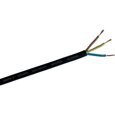 Performance de larga duración Cable de alimentación de cable de cobre de núcleo múltiple 2/3/4/5/6 Cable de caucho de PVC de núcleo 10A 250V Cable revestido