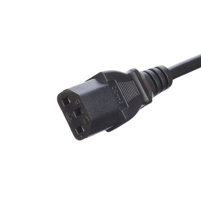 Cordón de alimentación CA de 125 V para lavadora de platos congeladora 220 V ETL de extensión aprobado por la NEMA de EE.UU. 5-15P a la CEC I13 extremo despojado 18AWG 220 V