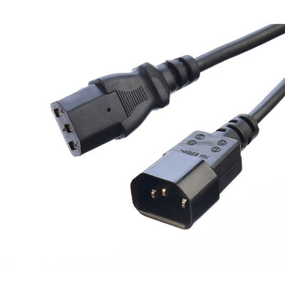 Cordón de alimentación CA de 125 V para lavadora de platos congeladora 220 V ETL de extensión aprobado por la NEMA de EE.UU. 5-15P a la CEC I13 extremo despojado 18AWG 220 V