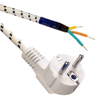 Aislamiento del cable de extensión del cable de alimentación de la norma VDE de PVC/Caucho 16A/250V para electrodomésticos