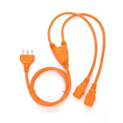3 pin 16A enchufe C13 conector negro Italia Cordón de extensión estándar conduce IMQ Cordón de alimentación Italiano cable de alimentación para la conexión a tierra