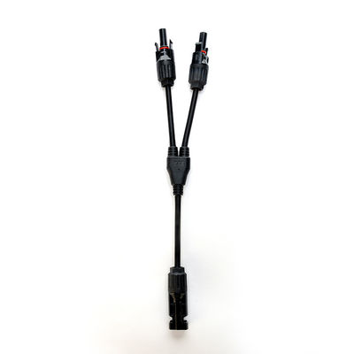 Cables de paneles solares de aislamiento de PVC para cables de rama solar PV del tipo Y PV004 Conector y rango de temperatura de -40 oC a 90 oC