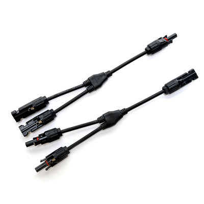 Cables de paneles solares de aislamiento de PVC para cables de rama solar PV del tipo Y PV004 Conector y rango de temperatura de -40 oC a 90 oC